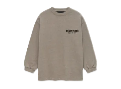 FEAR OF GOD Essentials Kid's Jersey Long Sleeve Tee "Heather Gray"