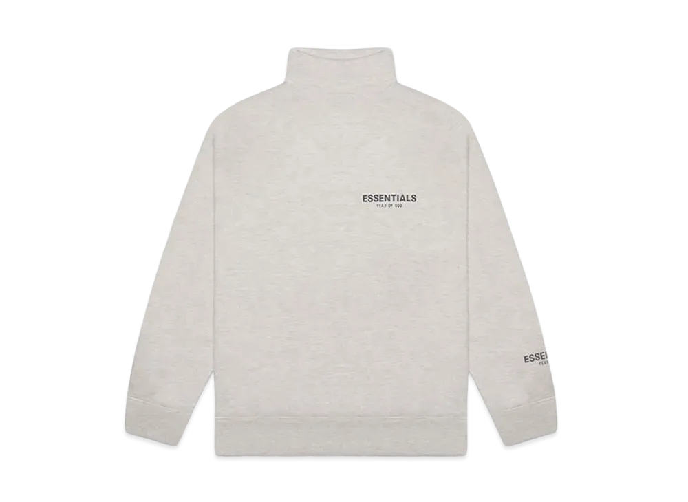 FEAR OF GOD ESSENTIALS Pull-Over Mockneck Sweatshirt "Heather Oatmeal"