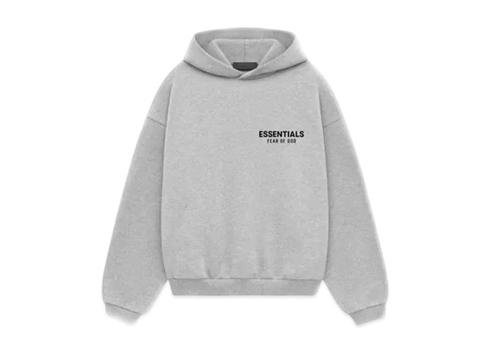 FEAR OF GOD Essentials Kid's Fleece Hoodie "Light Heather Gray"