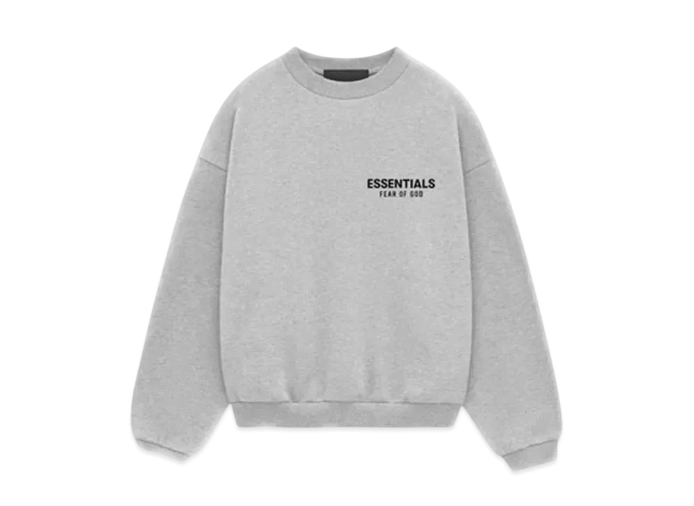 FEAR OF GOD Essentials Kid's Fleece Crewneck "Light Heather Gray"