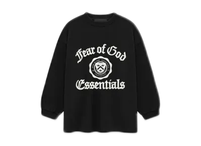 FEAR OF GOD Essentials Kid's Heavy Longsleeve Tee "Black"