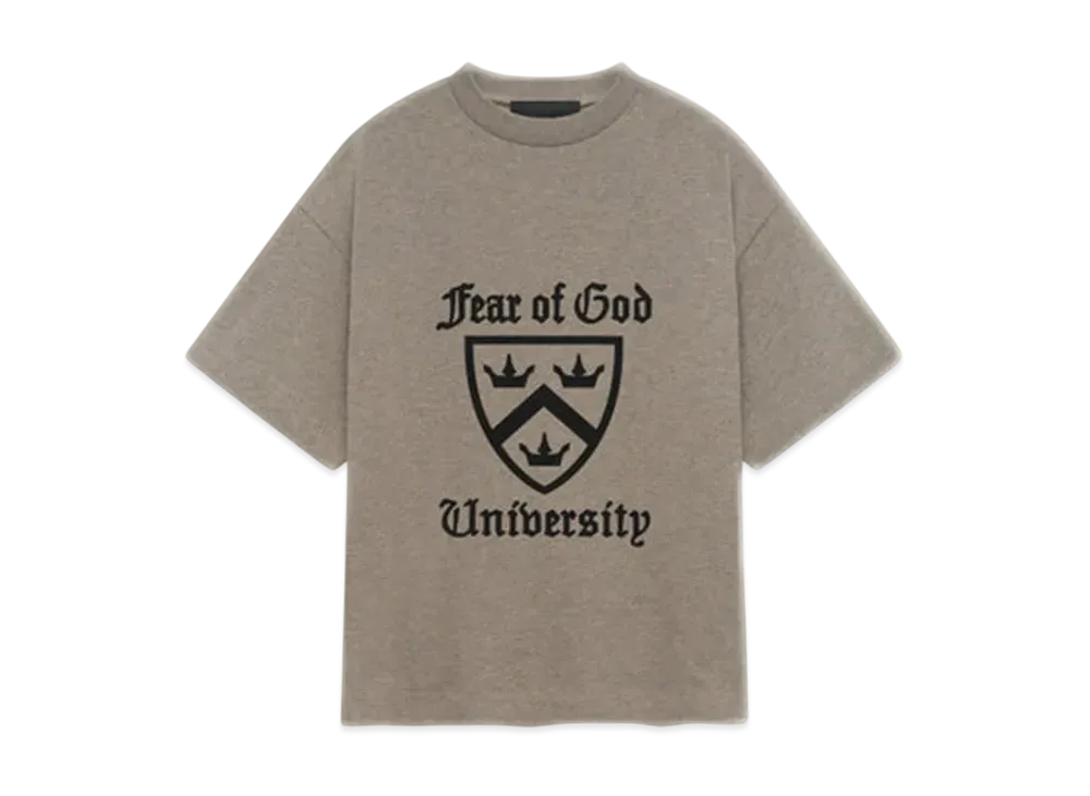 FEAR OF GOD Essentials Kid's Heavy Crewneck Tee "Heather Gray"