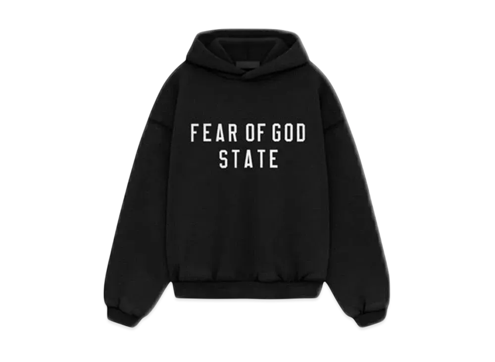 FEAR OF GOD Essentials Kid's Heavy Fleece Hoodie "Black"