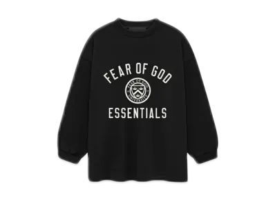 FEAR OF GOD Essentials Kid's Jersey Long Sleeve Tee "Black"