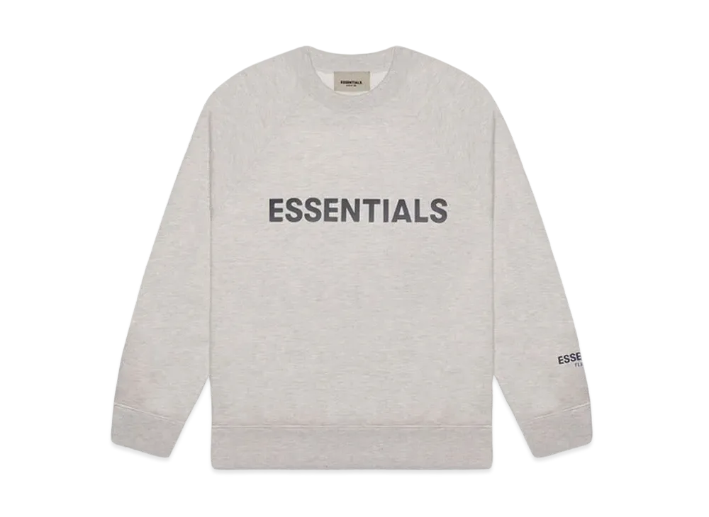 FEAR OF GOD ESSENTIALS 3D Silicon Applique Crewneck "Grey"