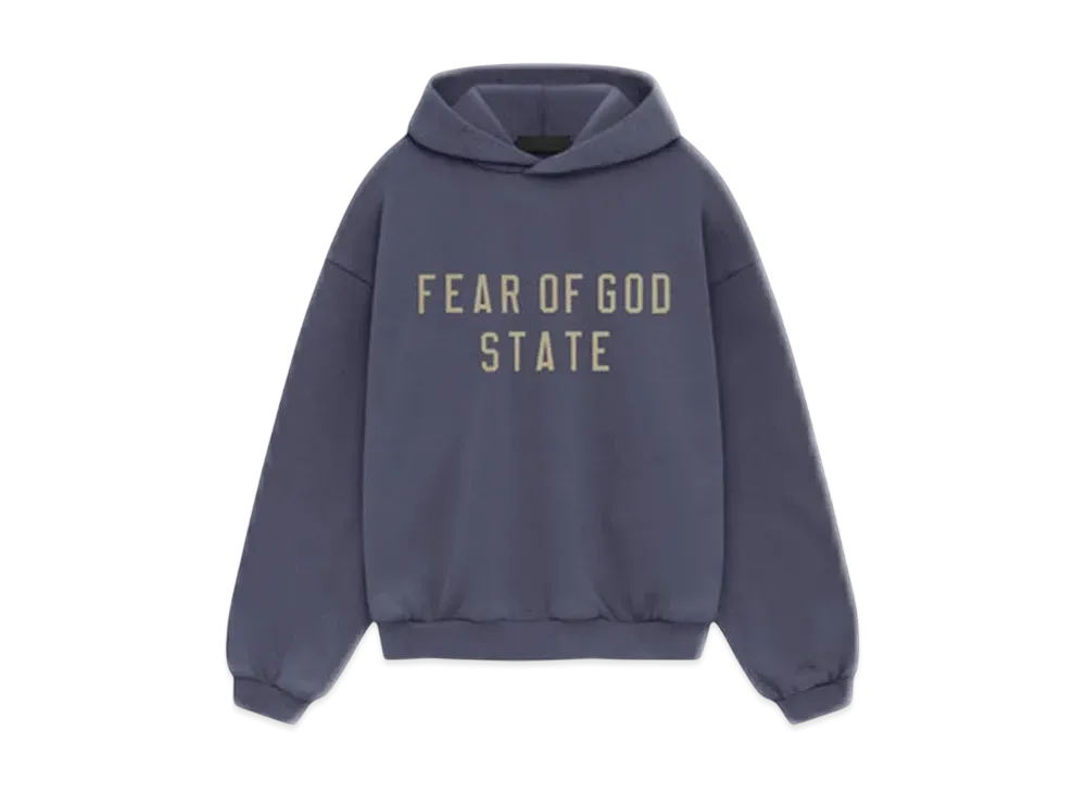FEAR OF GOD Essentials Kid's Heavy Fleece Hoodie "Marine"