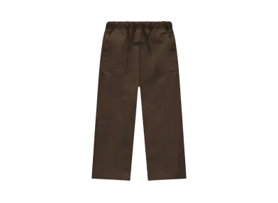 FEAR OF GOD Essentials Kid's Textured Nylon Tech Pants "Brown"