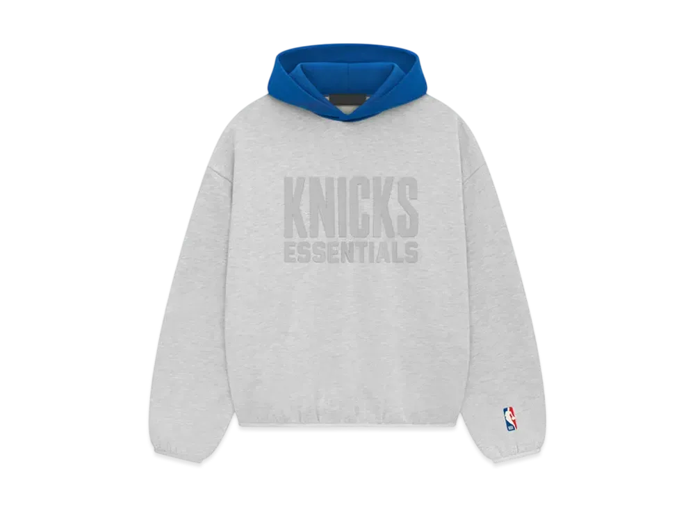 FEAR OF GOD ESSENTIALS x NBA Knicks Hoodie "Light Heather"