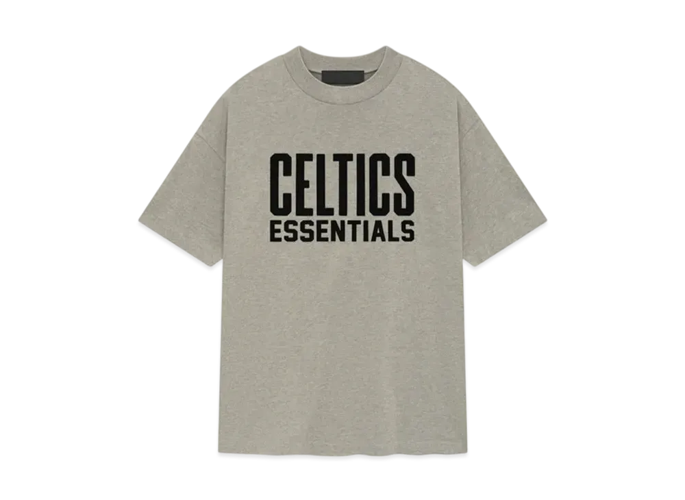 FEAR OF GOD ESSENTIALS x NBA Celtics Tee "Warm Heather"