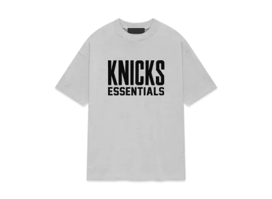 FEAR OF GOD ESSENTIALS x NBA Knicks Tee "Light Heather"