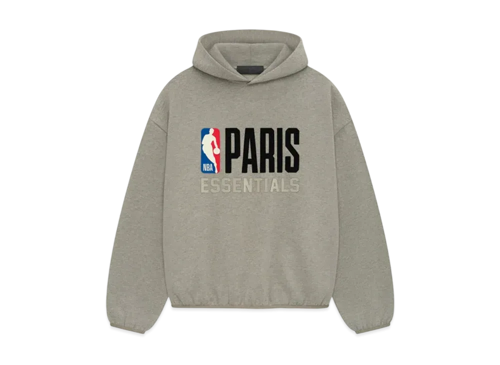 FEAR OF GOD ESSENTIALS x NBA Paris Hoodie "Warm Heather"