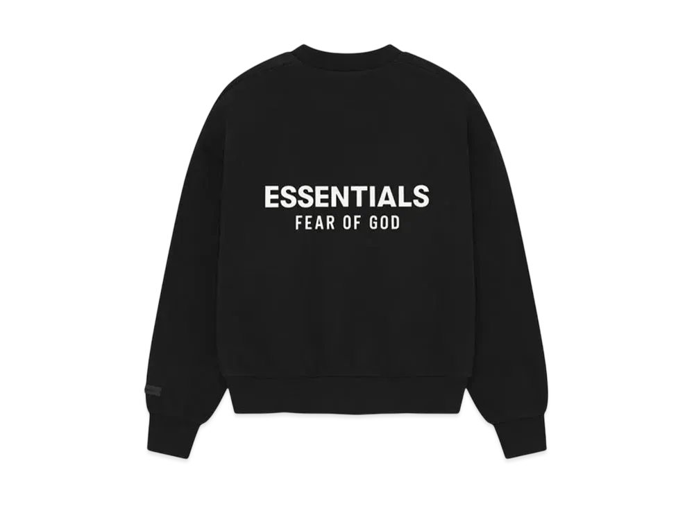 FEAR OF GOD ESSENTIALS Classic Crewneck Sweatshirt "Jet Black"