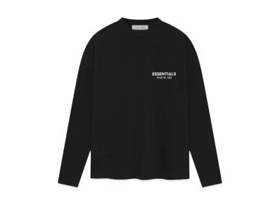 FEAR OF GOD ESSENTIALS Classic Long Sleeve Tee "Jet Black"