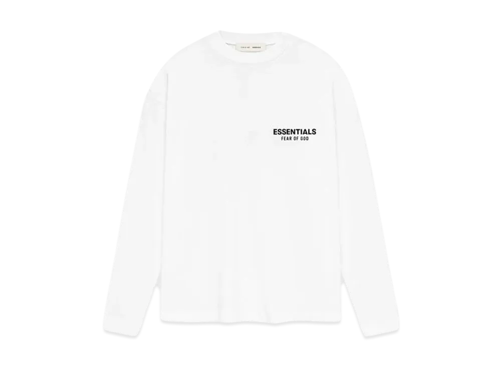 FEAR OF GOD ESSENTIALS Classic Long Sleeve Tee "Bright White"