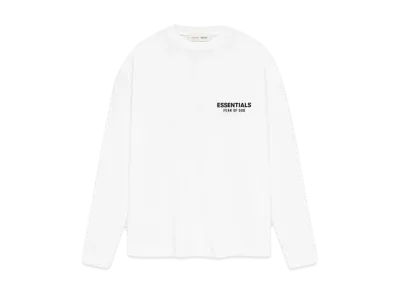 FEAR OF GOD ESSENTIALS Classic Long Sleeve Tee "Bright White"