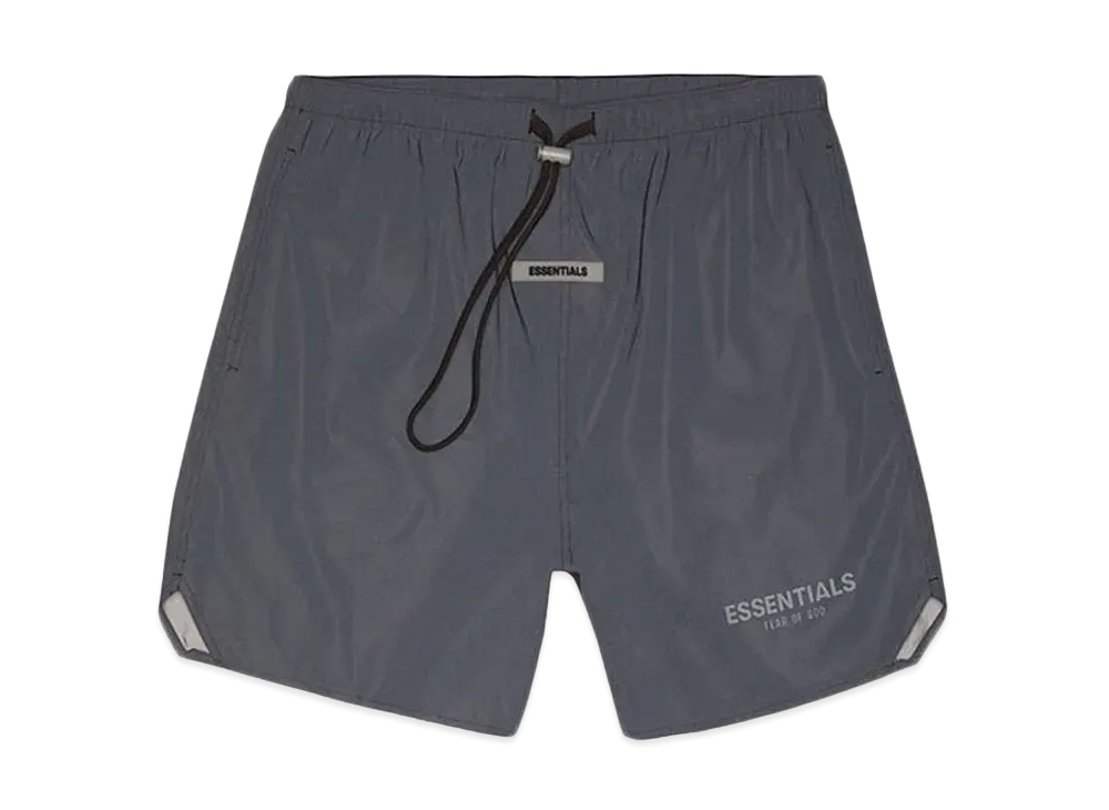 FEAR OF GOD ESSENTIALS Volley Shorts "Black Reflective"