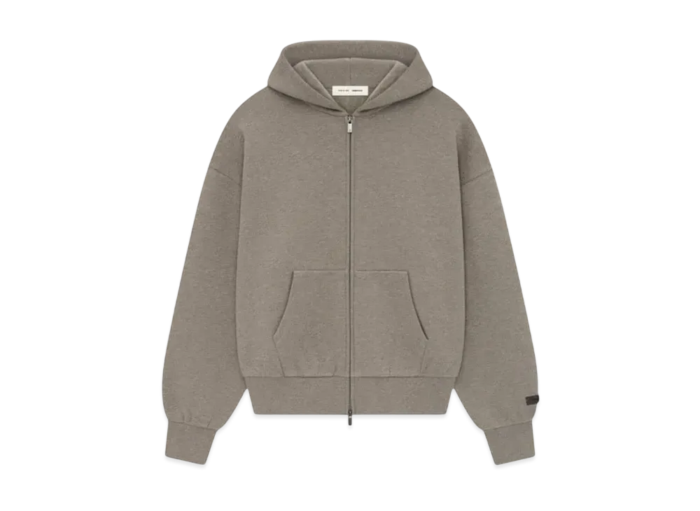 FEAR OF GOD ESSENTIALS Classic Full Zip-Up Hoodie "Light Tuscan"