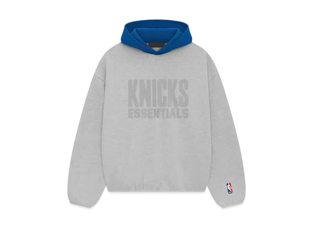FEAR OF GOD ESSENTIALS Knicks Hoodie "Light Heather"