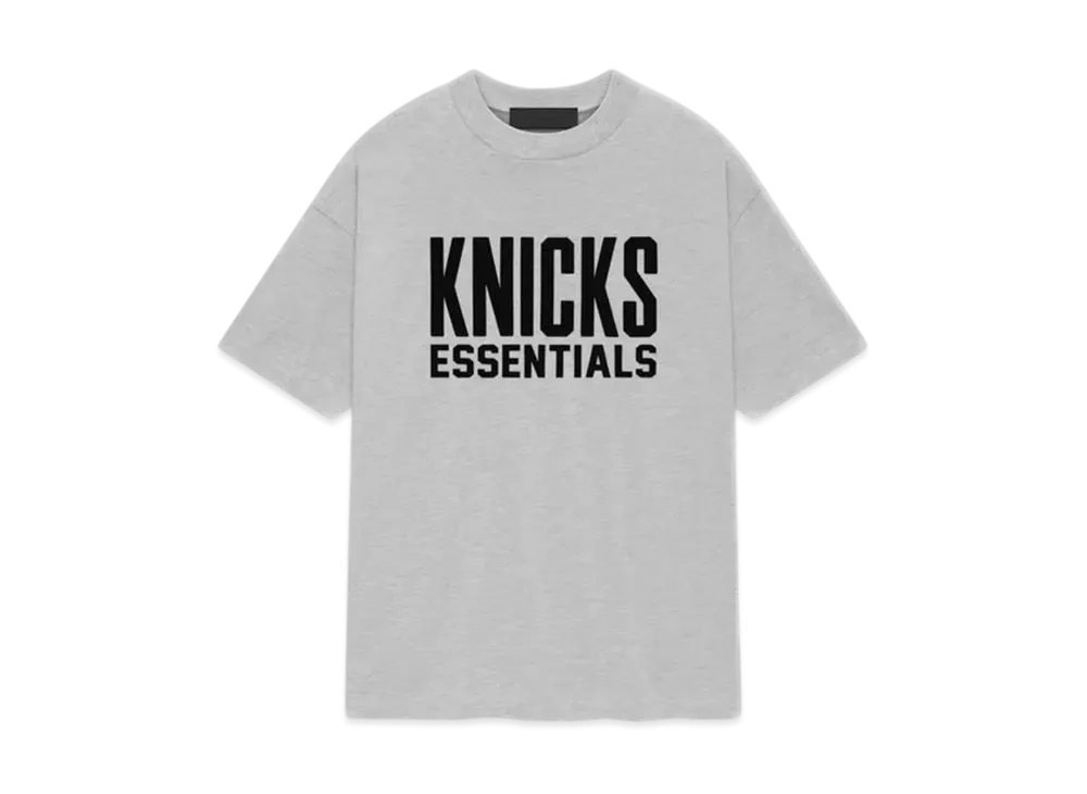 FEAR OF GOD ESSENTIALS Knicks Tee "Light Heather"