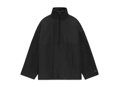 FEAR OF GOD Textured Nylon Halfzip Pullover "Jet Black"