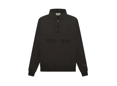 FEAR OF GOD ESSENTIALS Half Zip Pullover Sweater "Black"