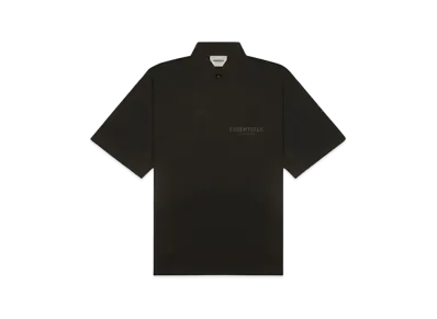 FEAR OF GOD ESSENTIALS Short Sleeve Boxy Polo "Black"