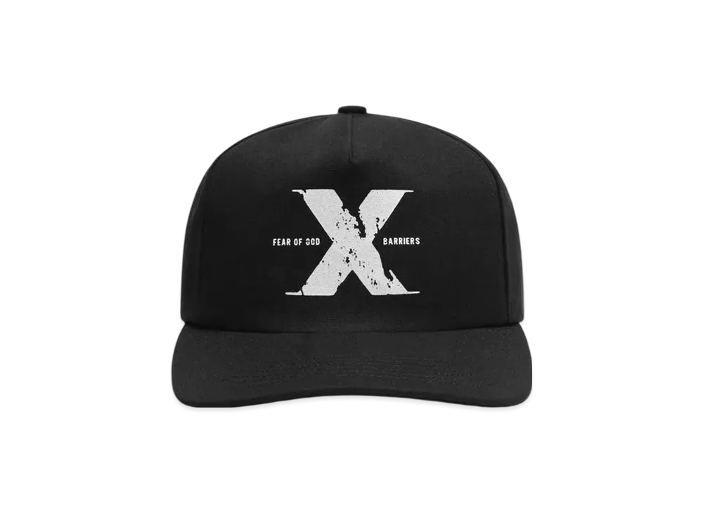 FEAR OF GOD x Malcolm X Printed X Snapback "Off Black"