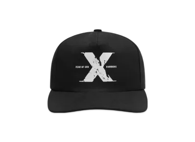 FEAR OF GOD x Malcolm X Printed X Snapback "Off Black"