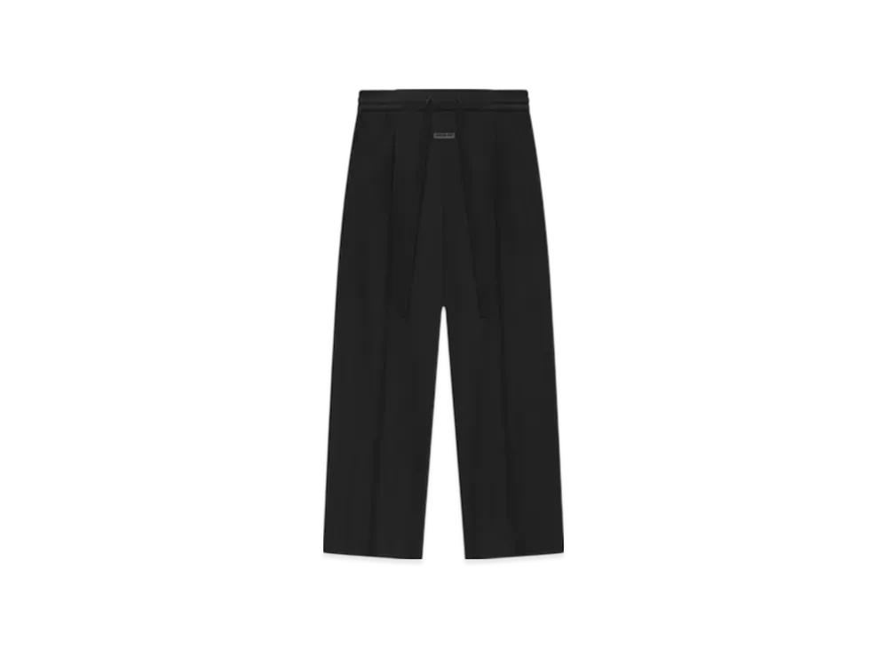 FEAR OF GOD Pintstripe Drawstring Wide Leg Pant "Black"