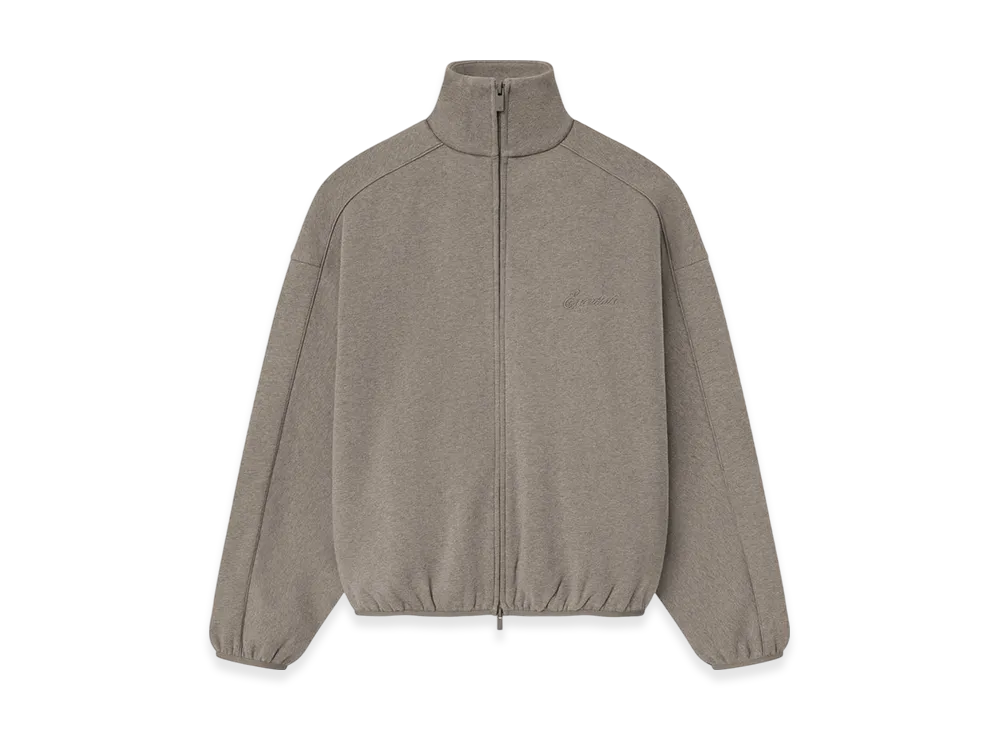 FEAR OF GOD ESSENTIALS Modern Fleece Track Jacket With Piping "Homestead Heather"
