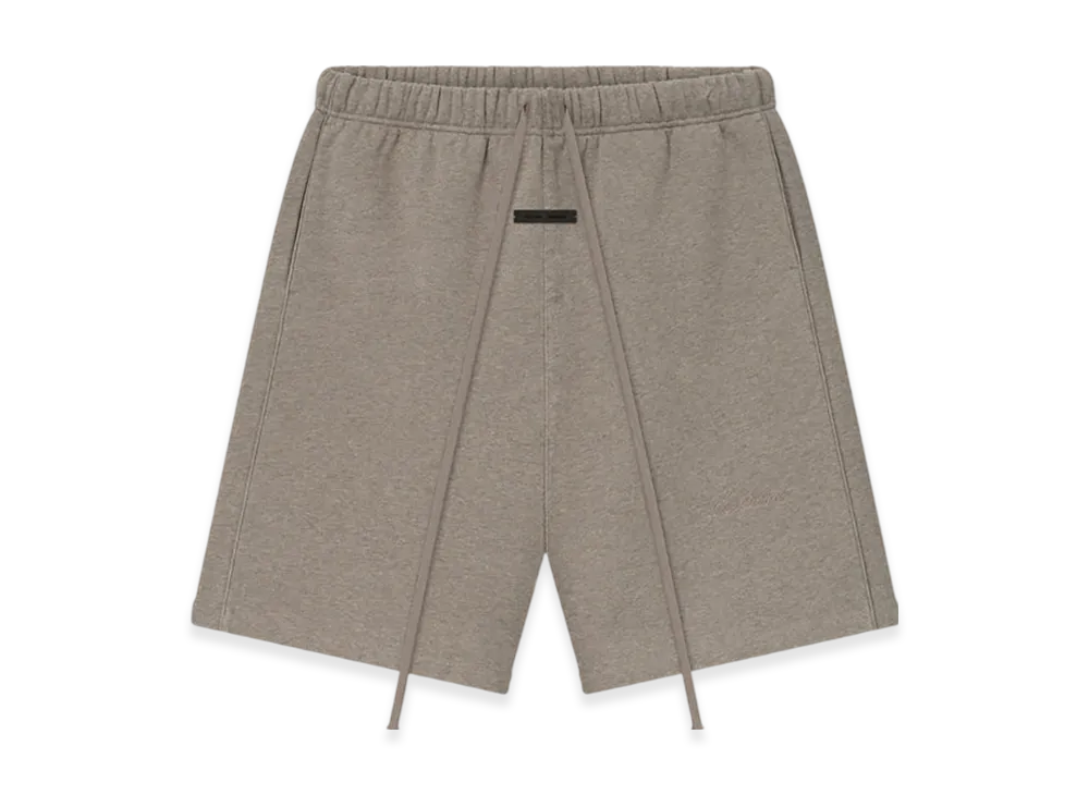 FEAR OF GOD ESSENTIALS Relaxed Fleece Sweatshort With Piping "Homestead Heather"