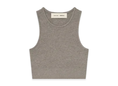 FEAR OF GOD ESSENTIALS Womens Soft Rib Knit Sport Tank "Homestead Heather"