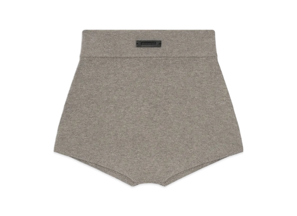 FEAR OF GOD ESSENTIALS Womens Soft Rib Knit Boxer "Homestead Heather"