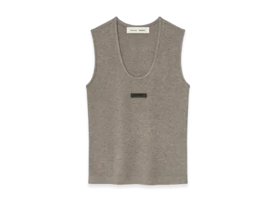 FEAR OF GOD ESSENTIALS Womens Soft Rib Knit Tank "Homestead Heather"