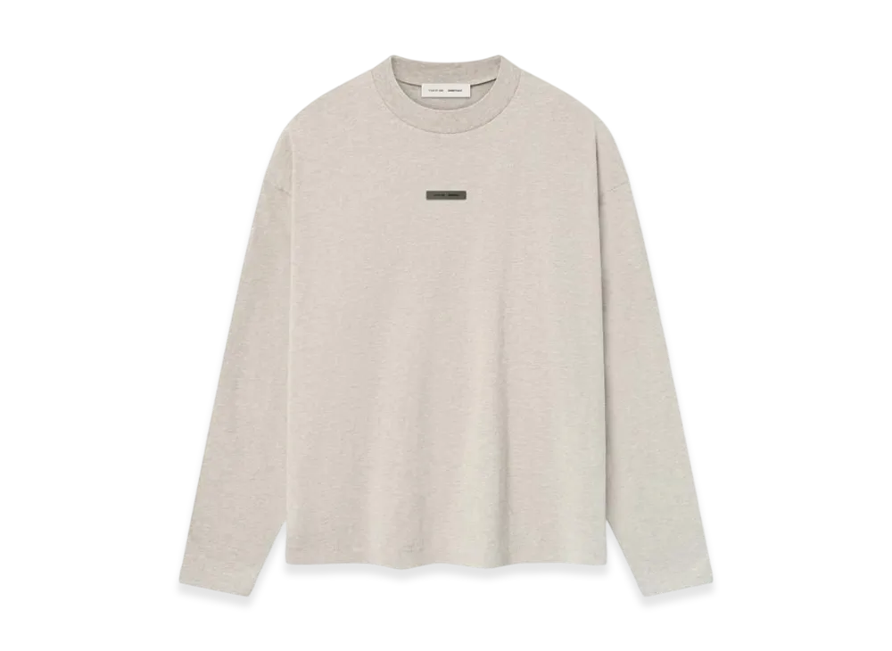 FEAR OF GOD ESSENTIALS Classic Long Sleeve Tee "Heather Stone"