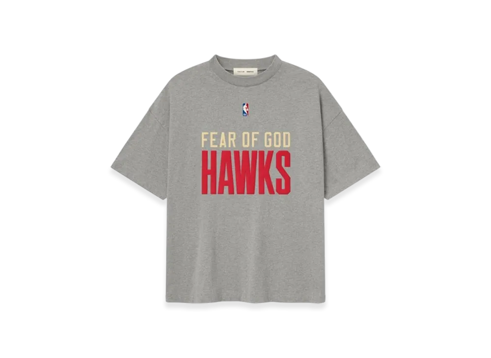 FEAR OF GOD x MLB ESSENTIALS Hawks Tee "Dark Heather"