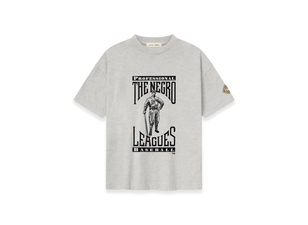 FEAR OF GOD x MLB ESSENTIALS The Negro Leagues Tee "Light Heather"