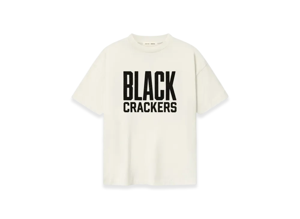 FEAR OF GOD x MLB ESSENTIALS Black Crackers Tee "Cream White"