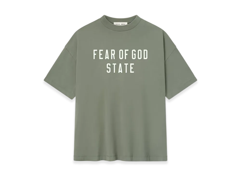 FEAR OF GOD ESSENTIALS 90's Tee "Moss"