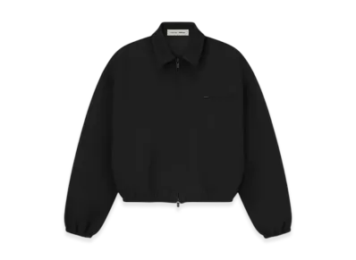FEAR OF GOD ESSENTIALS Bonded Canvas Jacket "Jet Black"