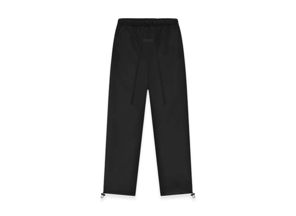 FEAR OF GOD ESSENTIALS Bonded Satin Relaxed Track Pant "Jet Black"