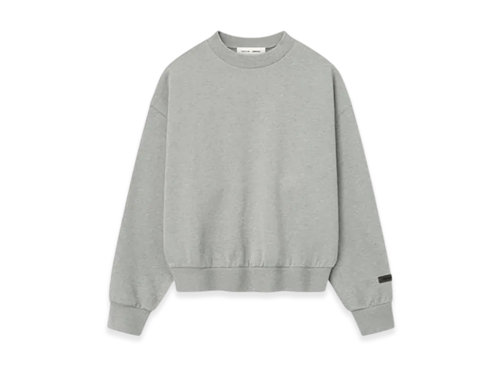 FEAR OF GOD ESSENTIALS Classic Fleece Crewneck "Concrete Heather"