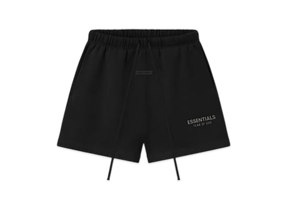 FEAR OF GOD ESSENTIALS Classic Fleece Sweatshort "Jet Black"