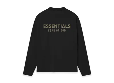 FEAR OF GOD ESSENTIALS Classic Long Sleeve Tee "Jet Black"