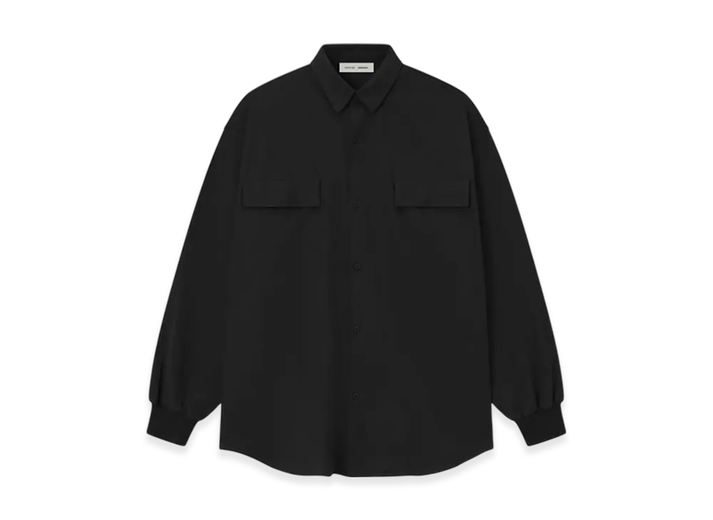 FEAR OF GOD ESSENTIALS Oxford Shirt "Jet Black"