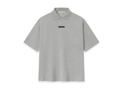 FEAR OF GOD ESSENTIALS Pique 90's Polo "Concrete Heather"