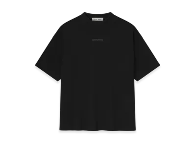 FEAR OF GOD ESSENTIALS Pique 90's Short Sleeve Tee "Jet Black"