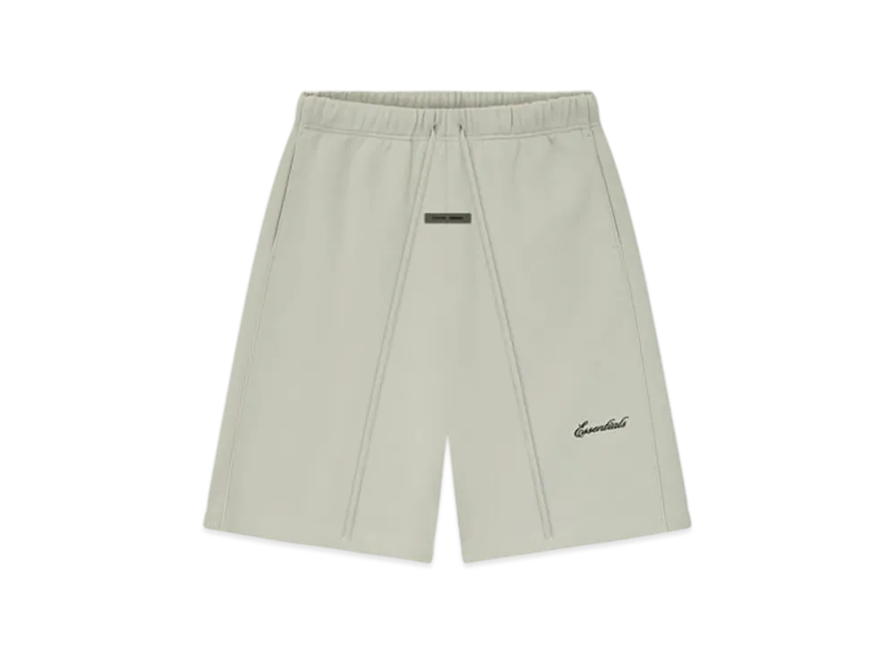 FEAR OF GOD ESSENTIALS Relaxed Fleece Sweatshort With Piping "Abbey Stone/ Abbey Stone"