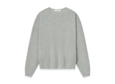 FEAR OF GOD ESSENTIALS Waffle Crewneck Sweater "Concrete Heather"