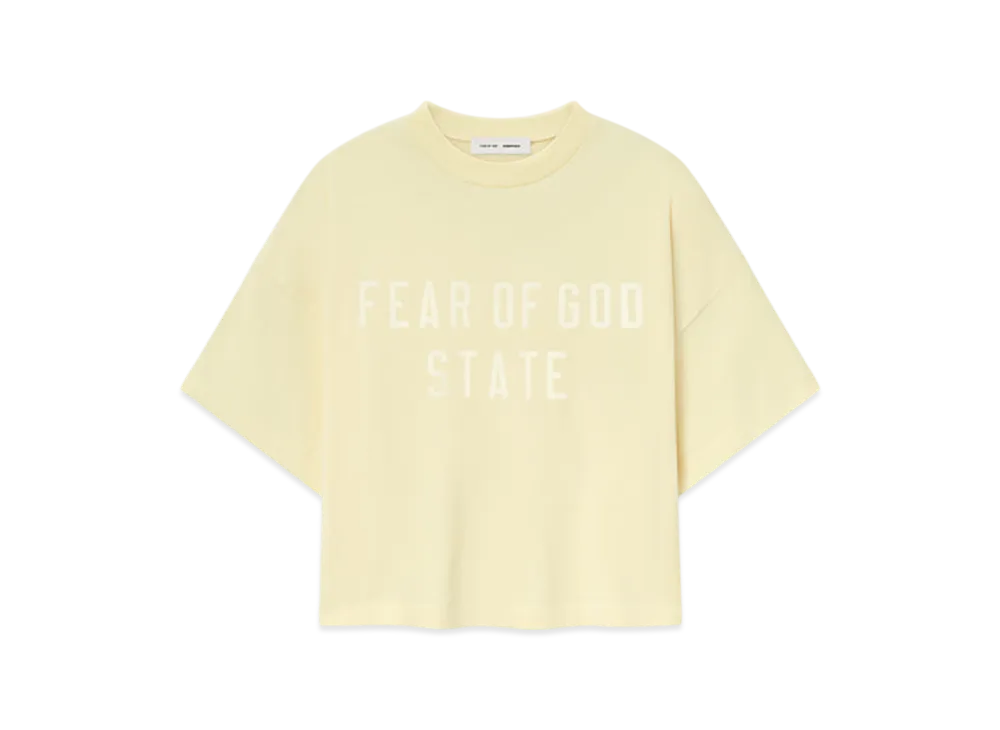 FEAR OF GOD ESSENTIALS Women's Boxy Tee "Garden Yellow"